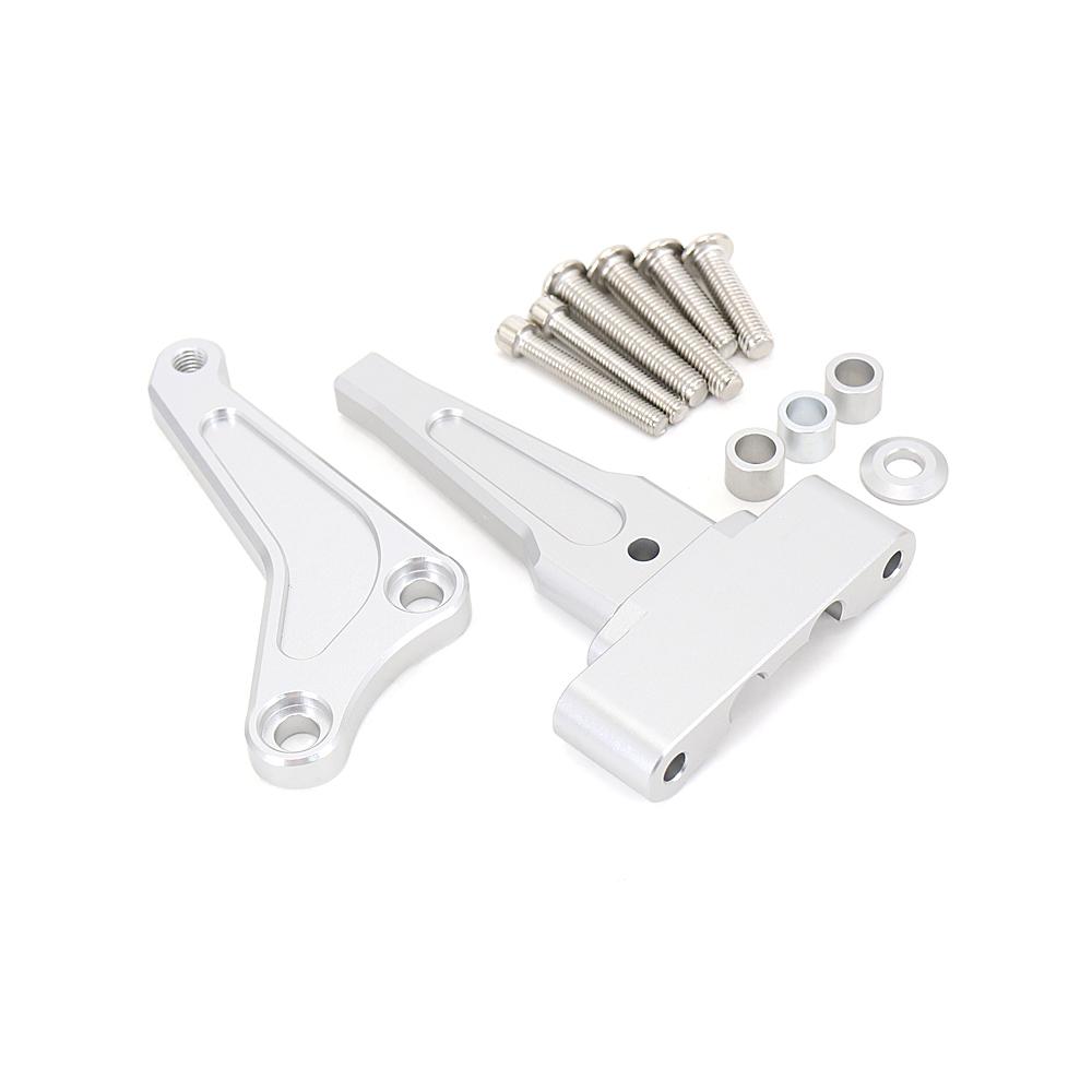 Carbon Steering Damper Stabilizer Motorcycle Directional Dampers Mount Bracket Support Kit For Street Triple 765R 765RS 1200RS