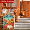 2D Flat, 2D Flat Autumn Thanksgiving Pumpkin Sunflower Garden Flag_4 (2)- Outdoor Garden Flag Double-sided Home Decoration Courtyard Decoration Outdoo