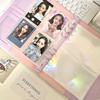 A5 Laser Star Transparent File Holder Notebook 6 Hole Loose Leaf DIY Goll card Album  Binder Rings PVC Storage Binding Folder