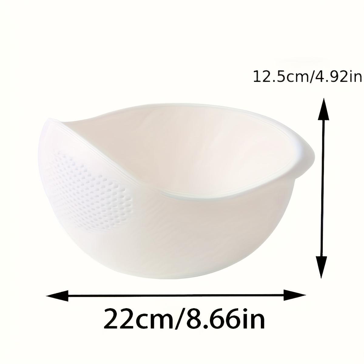 Rice Washing Tool for The Kitchen, a Large Strainer Bowl That Doesn T Let Rice Escape, Perfect for Washing Fruits And Other Kitchen Baking Needs белый