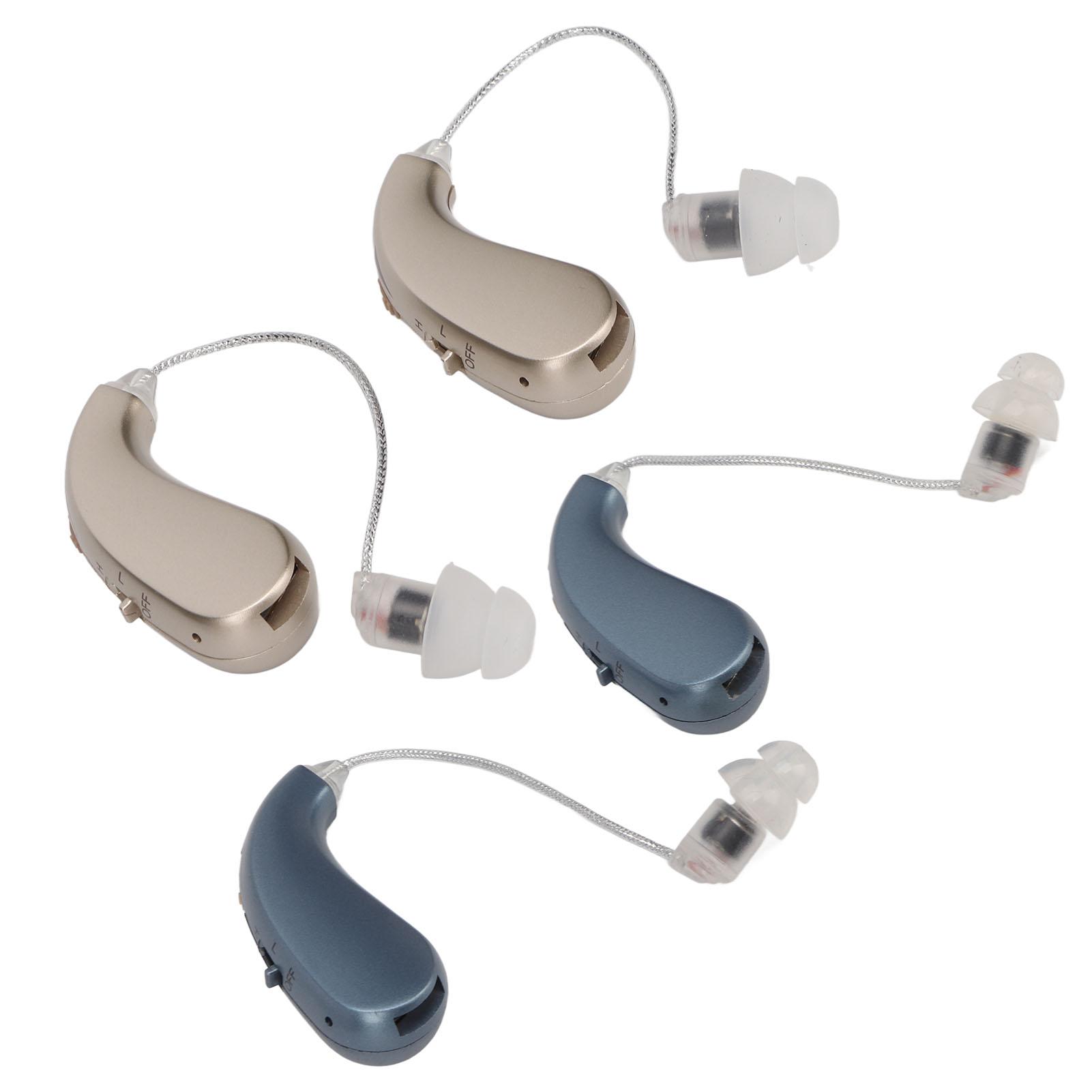 

2PCS Цифровой усилитель звука Перезаряжаемый звуковой слуховой аппарат с шумоподавлением для пожилых людей