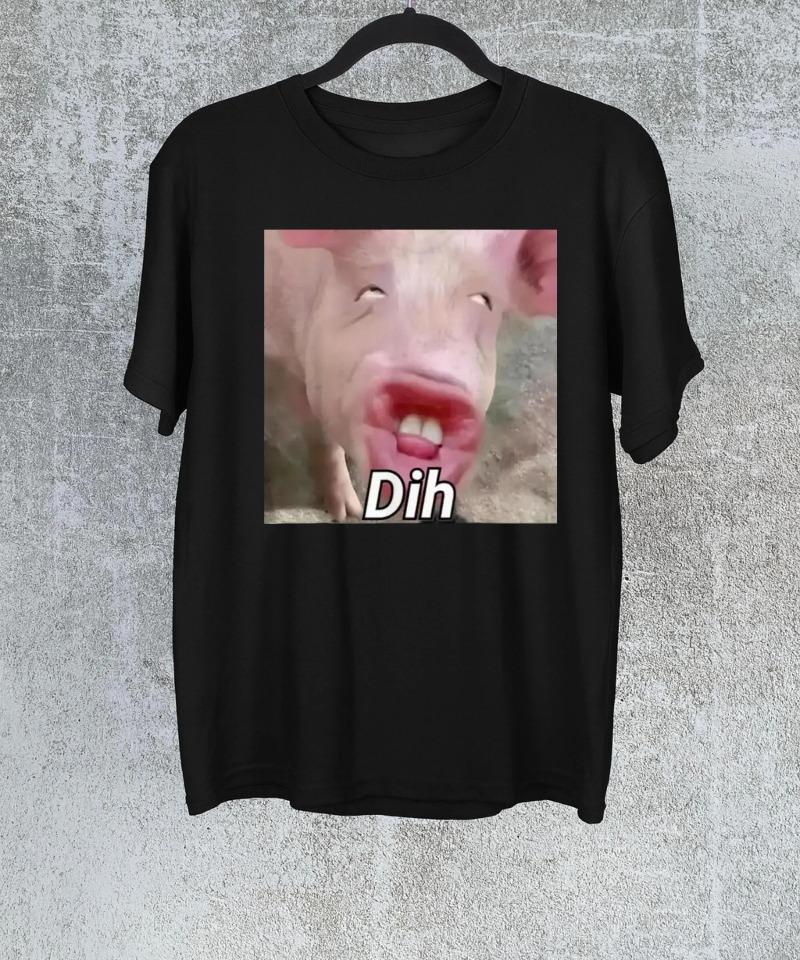 Funny Pork Meme TShirtDih Pork Meme ShirtGag Gifts ShirtGen Z Humor ShirtSarcastic Offensive Humor Shirt