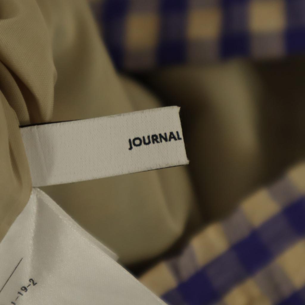 JOURNAL STANDARD Made In Japan Gingham Check Long Length Seersucker Tight Skirt Women Used