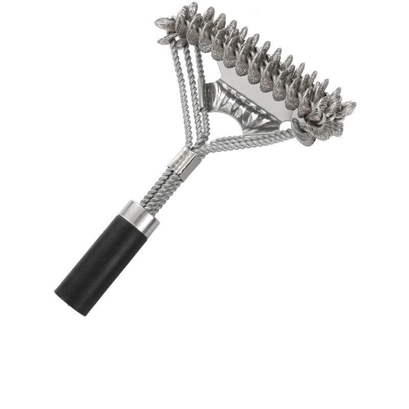 ZISIZ 17-inch Stainless Steel BBQ Grill Brush with Scraper