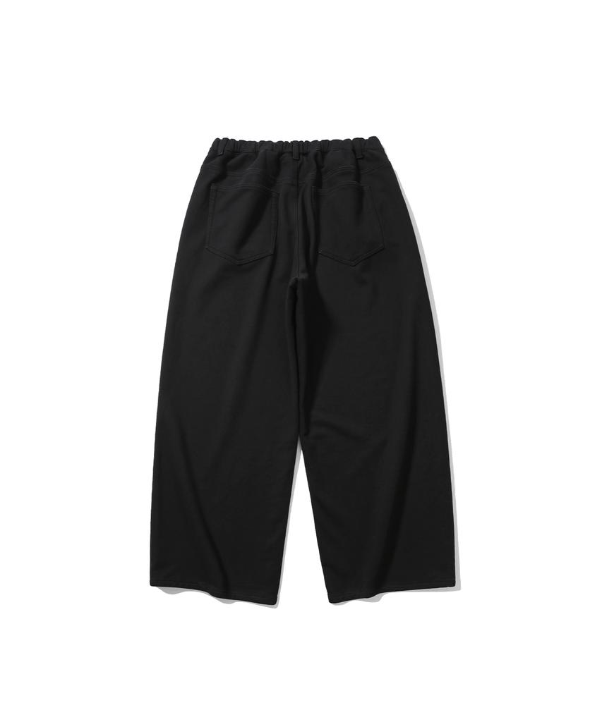 ANGLAN Baggy Fit Sweat Pants - Black