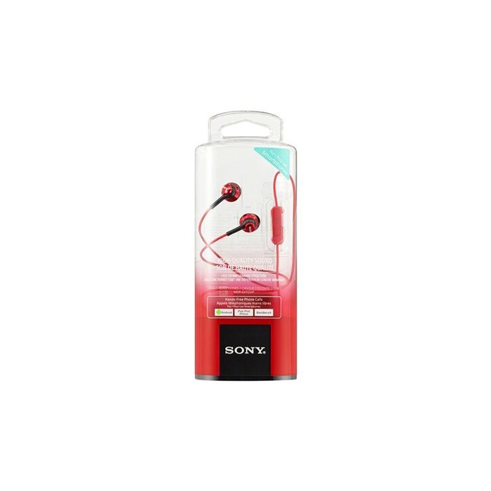 Ecouteurs intra-auriculaires - SONY - MDR-EX110LAR.AE - Rouge - Filaire - Télécommande