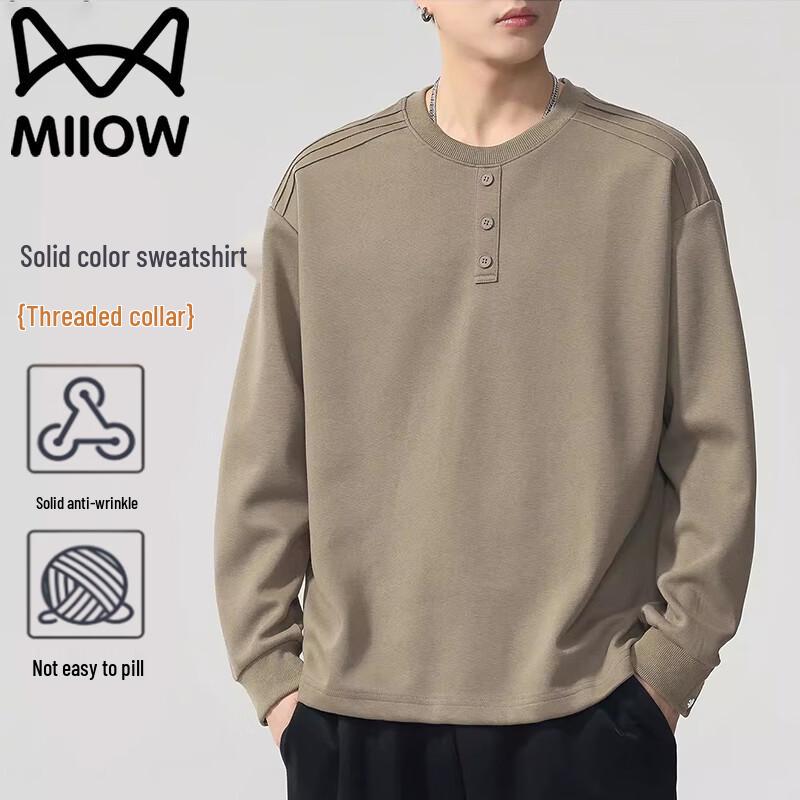 Maoren Men s Casual Round Neck Long Sleeve Pullover Top 4XL