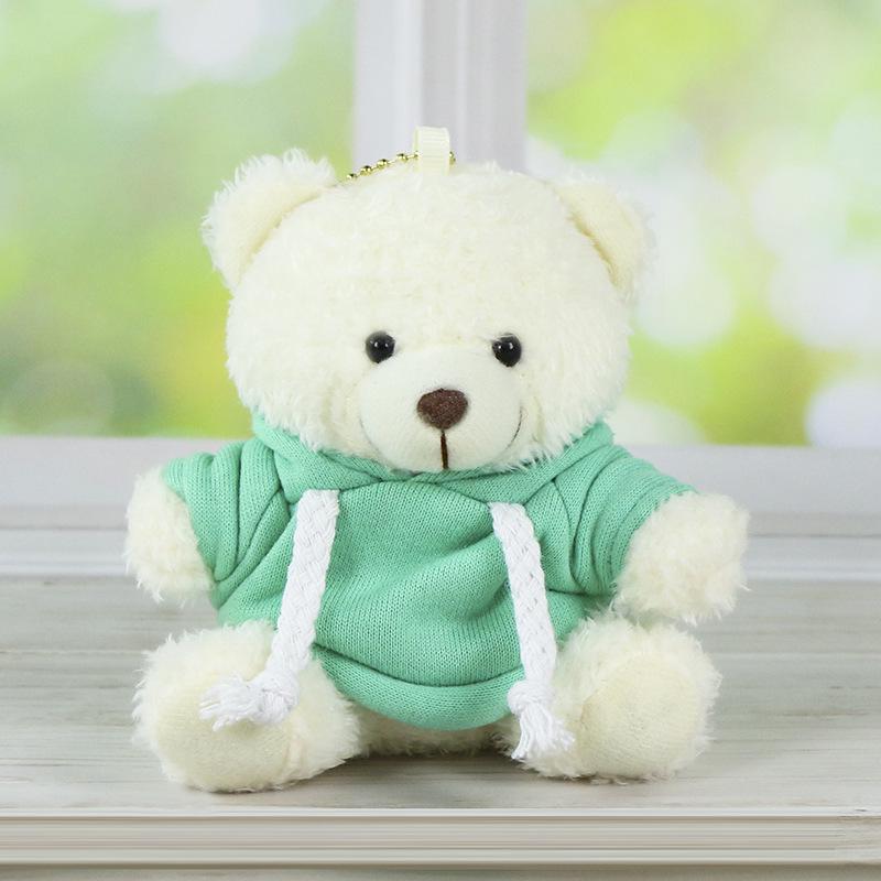 Charming Teddy Bear Keychain Plush Doll - Dressed Up Couple Backpack Ornament Gift
