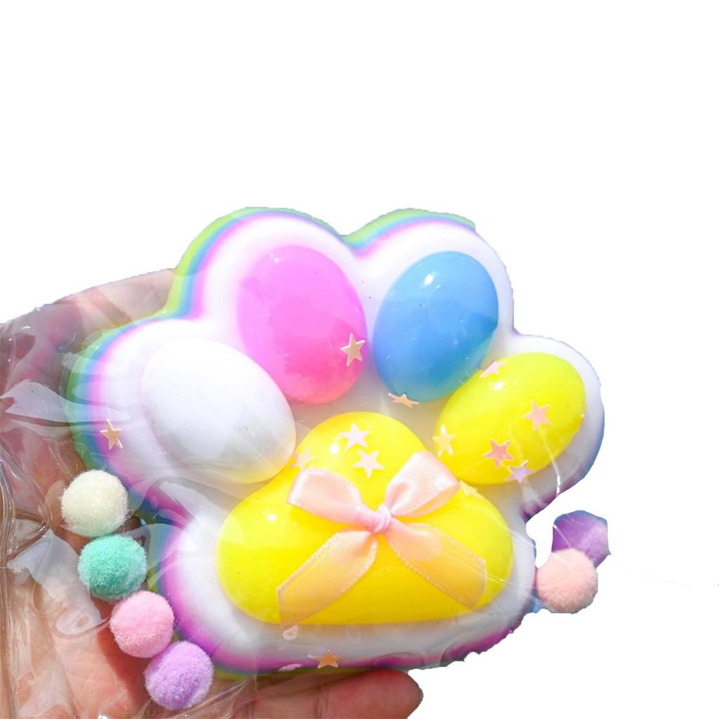 Children Mini Cat Claw Squishy Fidget S Soft Cute Cat Paw Slow Rebound Pinch Decompression For Adults Christmas Gift