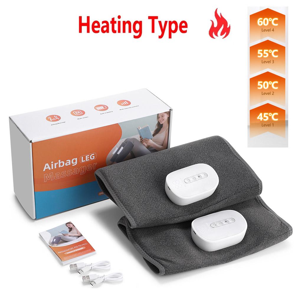 Durable And Safe Wireless Air Pressure Calf Massager Electric 4 Mode 8 Level Airbag Compresstion Leg Heating Massage Foot Calf Muscle Relaxation