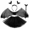 Halloween Strój Pajęczarka Nietoperz Kostium Tutu