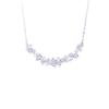 Wisteria Flower Zircon Full Diamond Pendant Clavicle Necklace For Women Light Luxury Fashion