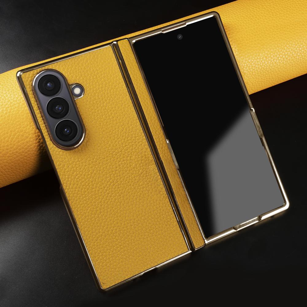 Līču īstas ādas maciņš priekš Samsung