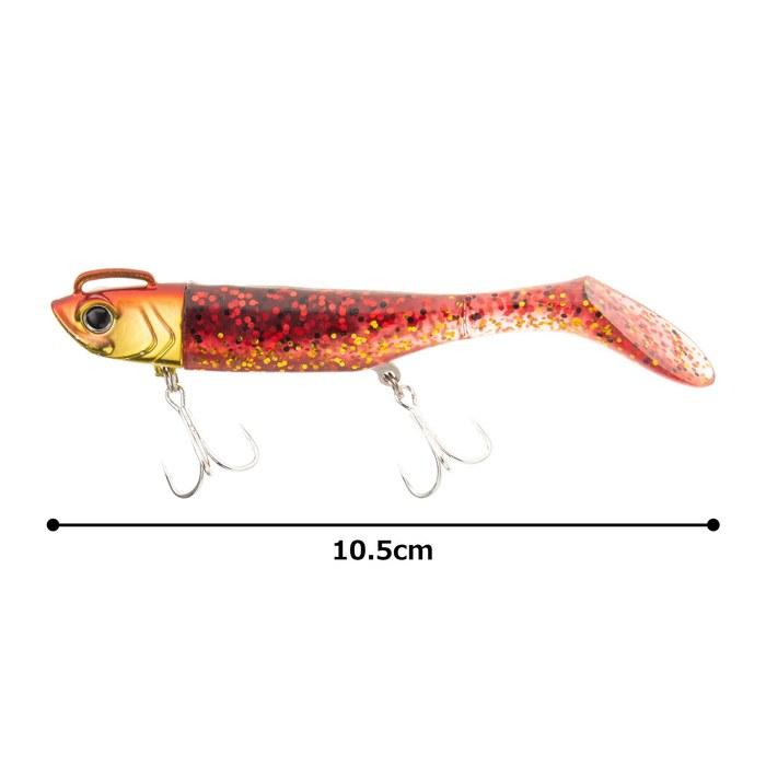 Major Craft Worm Hamaohirame Set HMO SET-28#6 RED GOLD 28g