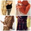 Autumn And Winter Warm Cashmere Fringed Student Plaid Scarf Women'S Winter Versatile Shawl