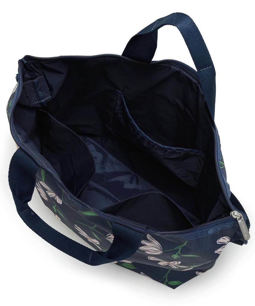 DELUXE EASY CARRY TOTE 4360 Floral Blooms Navy [LeSportsac] [Official] / /