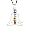 7 ReiKi Steinperlen Innerer Frieden Buddha Yoga Meditation Heilung Chakra Anhänger Modeschmuck Yoga Meditation Anhänger Edelsteine