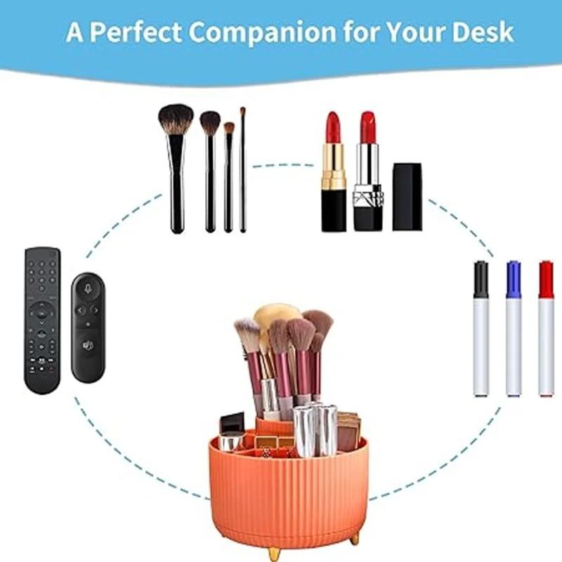 Multi-functional Large-capacity Desktop Rotating Pencil Storage Box Shelf Desktop Pencil Case Pencil Holder Student Supplies