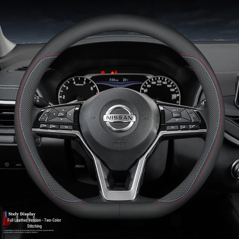 Nissan Steering Wheel Cover for Sylphy, Teana, Tiida, Kicks, X-Trail, Qashqai, Bluebird