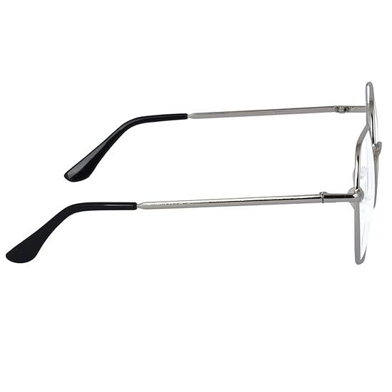 Dervin Clear Lens Hexagon Spectacle Frame for Men and Women (Large Size) - Pack Of 1