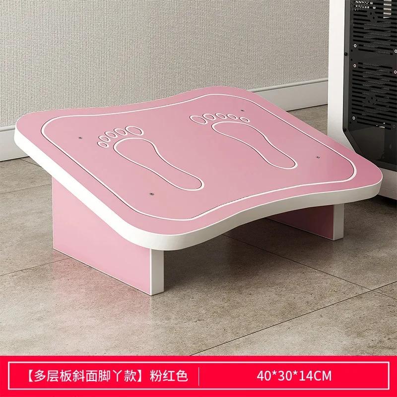 Office Footstool Household Creative Tiptoe Piano Footstool Ergonomic Footrest Under Computer Desk Footrest Wooden Foot Pedal New