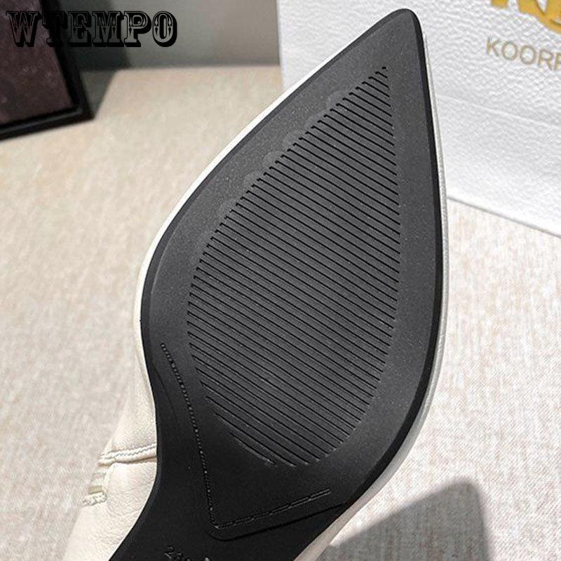 Женские ботинки с острым носком — фото 10