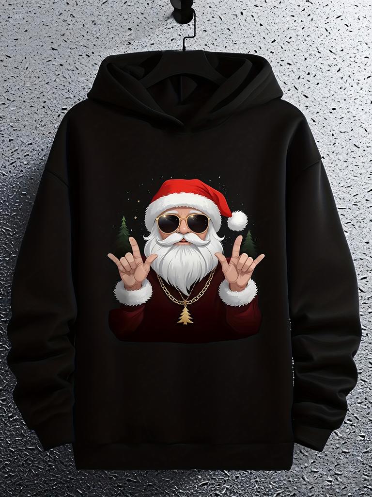 hoodie Santa Claus Funny Pattern