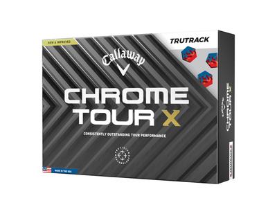 Callaway Golf Ball CHROME TOUR X 24 TRUTRACK 1 Dozen (12 Pieces) 4 Piece Construction White
