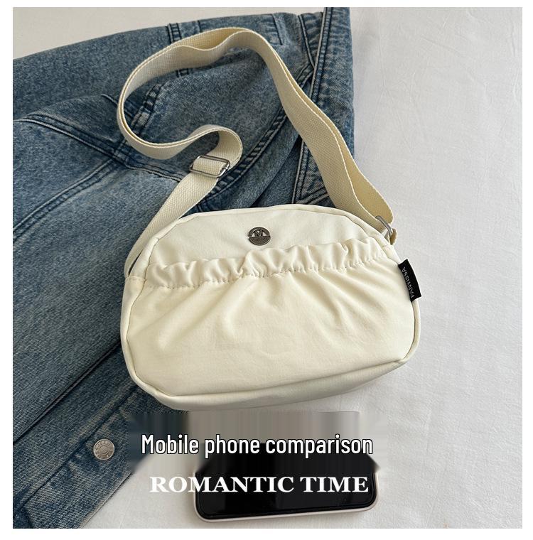 Japanische einfarbige kleine Umhängetasche - Lässige, vielseitige Modehandtasche für Damen