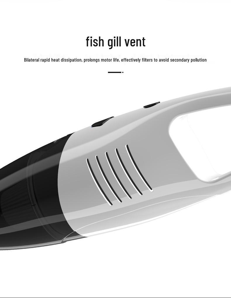 Wireless Car and Home Wet/Dry Vacuum Cleaner, High-Power, Cigarette Lighter-Compatible