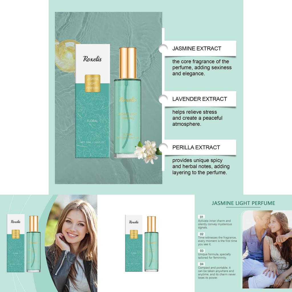 Refreshing Jasmine Perfume With Natural Floral Aroma For A Lasting Romantic Essence