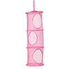 Foldable Net Basket For Kid Plush Toy Storage Basket Cylindrical Breathable Mesh Hanging Bag Four Layer Plush Toy Drying Basket
