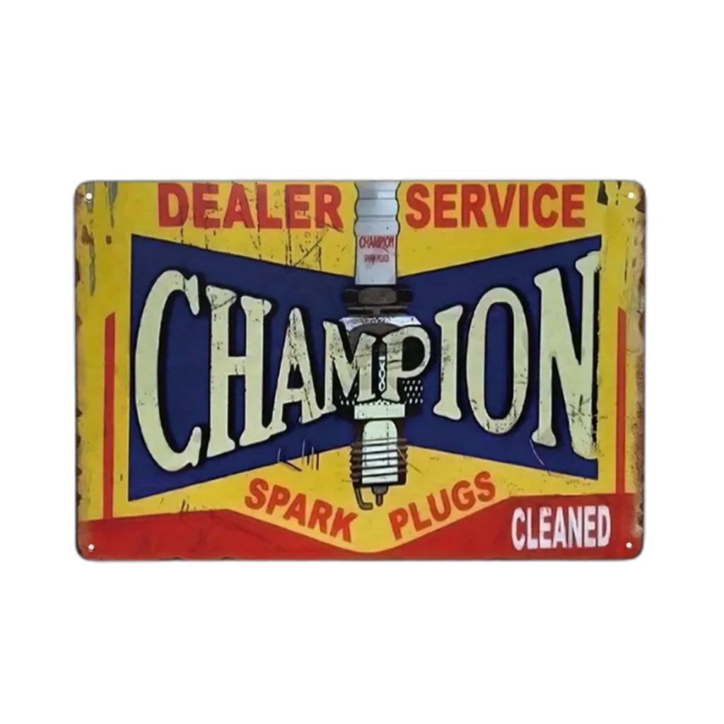 Tin Signs 5 Pieces Reproduction Vintage, Gas Oil Metal Signs, Home Kitchen Man Cave Bar Garage Wall Decor, 8x12 Inch