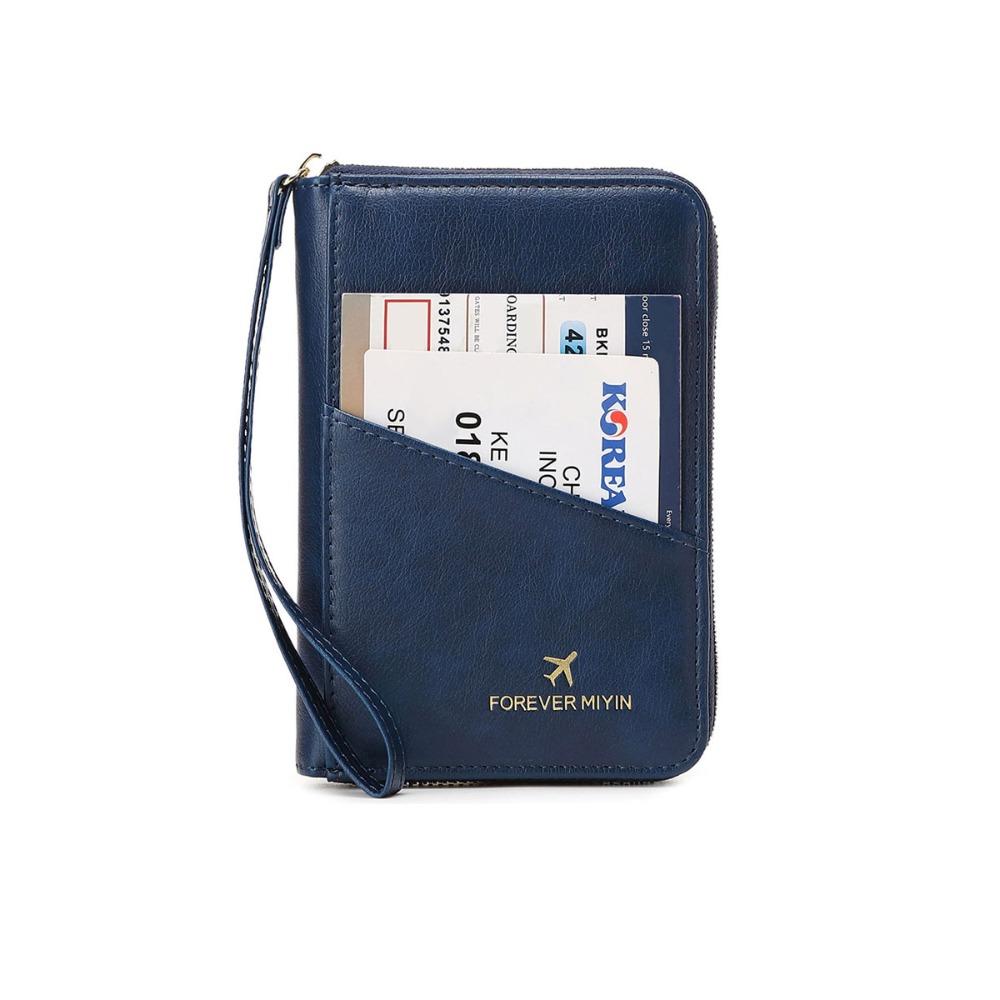 Multifunction Passport Cover with SIM Card Slots Card Case RFID Blocking Passport Clip  Female