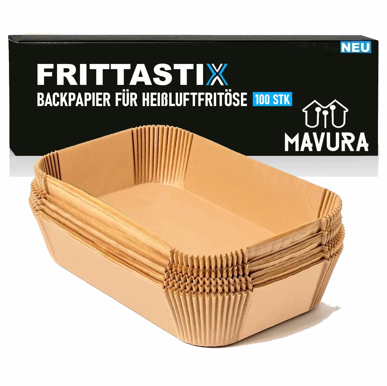 

FRITTASTIX 100 шт. Папір для випікання жиропоглинаючий папір для аерофритюрниці