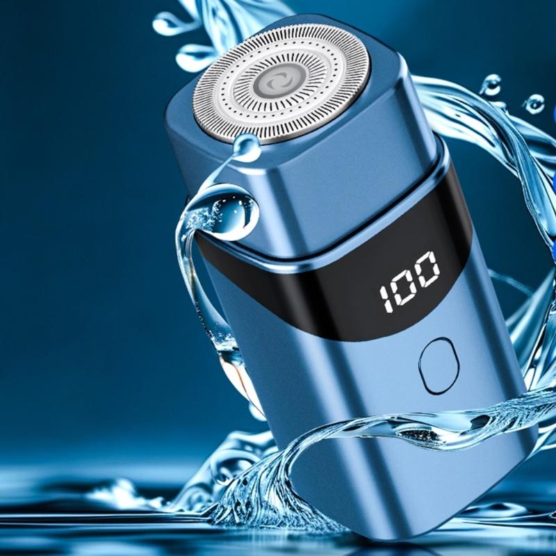 Travel Friendly Rechargeable Electric Shaver Waterproof Electric Shaver ABS Texture Suitable for Men Wet and Dry Use