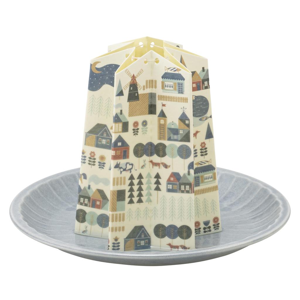 Sekisui Jushi Natural Evaporative Eco Humidifier with Replacement Nordic Life H15 X W43cm Filter, WS-NRF, Unfolded,