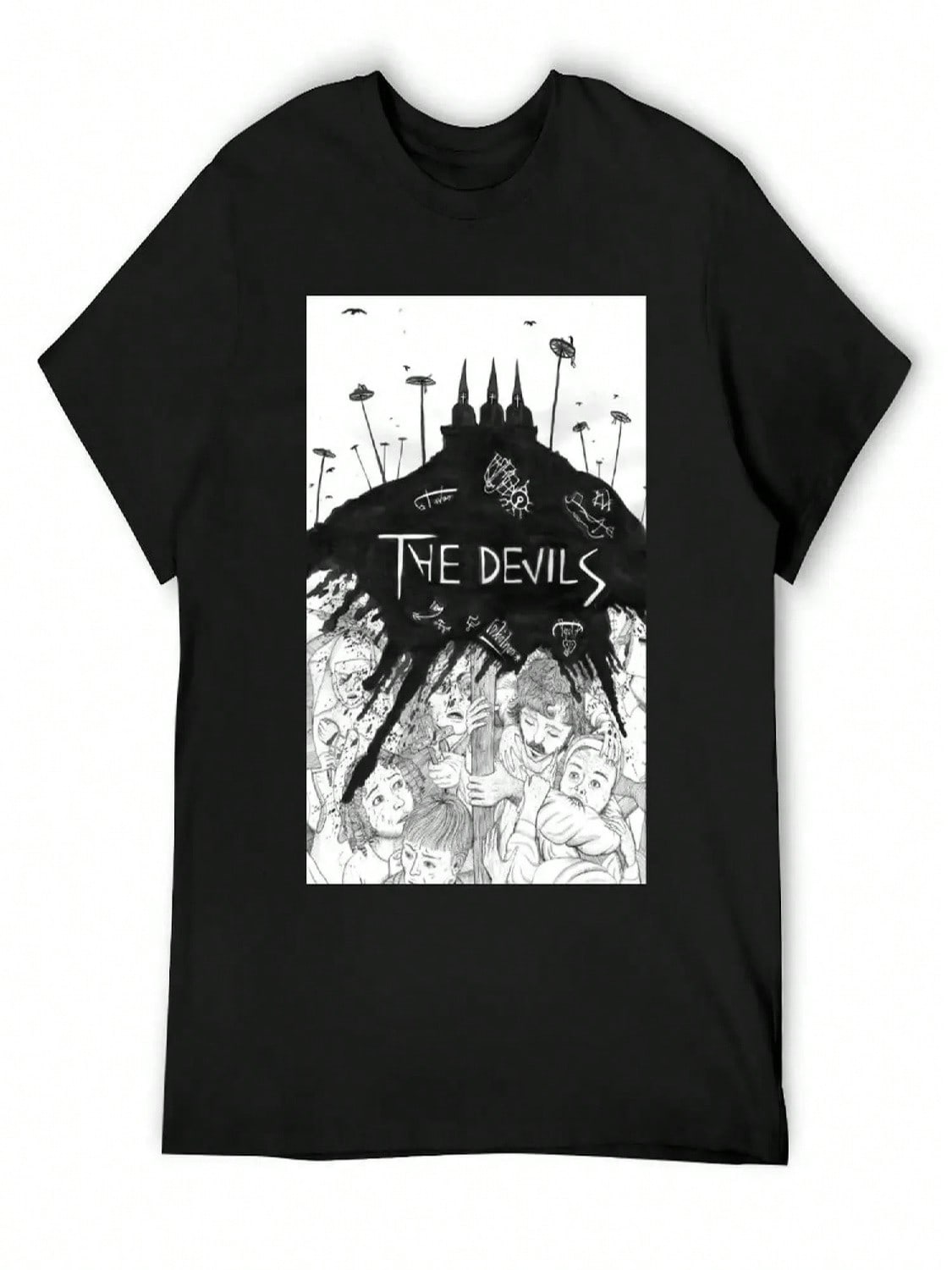 THE DEVILS T-Shirt Clothes Tops Graphics T Shirts For unisex Pack S разноцветный