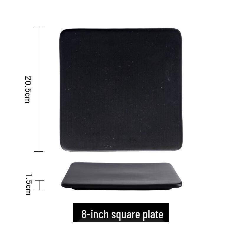 

Matte Black Nordic Ceramic Plate