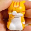 1pc Cover Your Face Cat Figure Cartoon Anime Peripheral Kitten Doll Toy Cake Ornaments