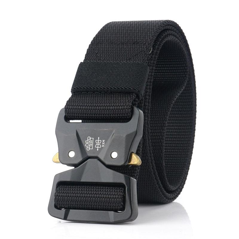 Tactical Belt Young Male Student Training Multifunctional Cobra Button Velcro Belt