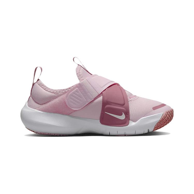 New Nike Flex Advance Slip-Resistant Cushioning Wear-Resistant Low-Top Running Shoes Pink White Children Aged 3-7 Years Old CZ0186-602