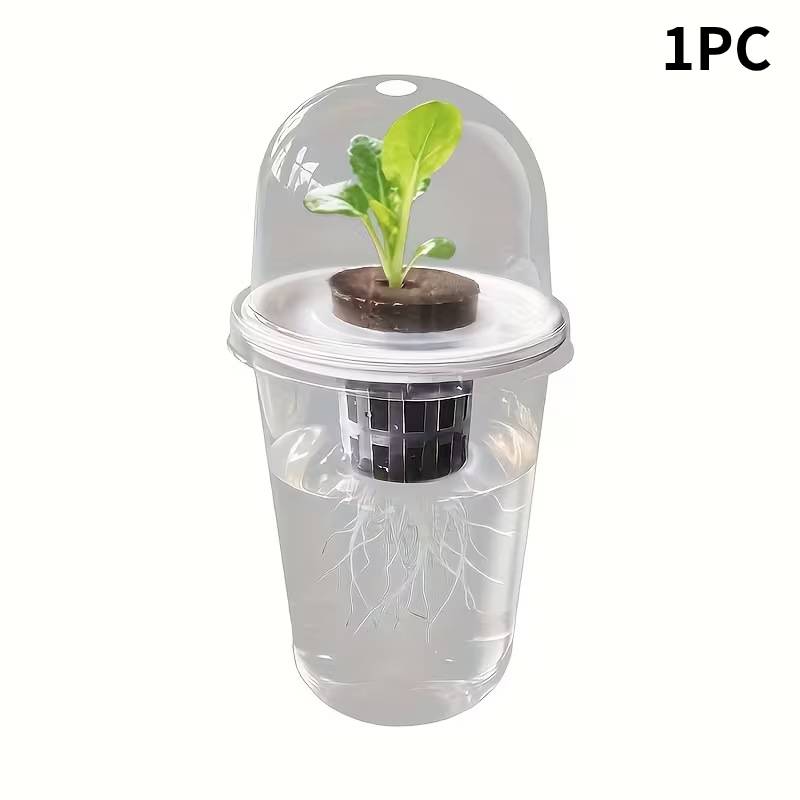 Transparent Nursery Pots Hydroponic Seedling Cup Flowerpot Potato Succulent Vegetable Hydroponic Planting Cup Nutritional Cup