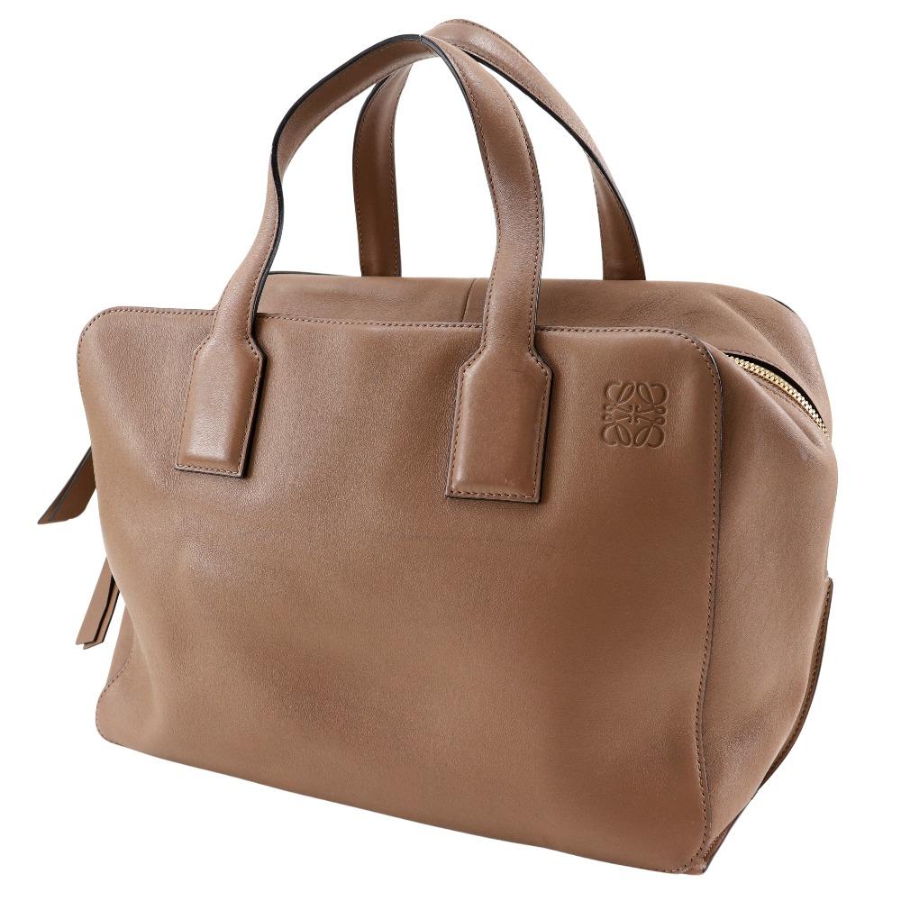 LOEWE goya weekender Boston bag Brown Calfskin Women Used
