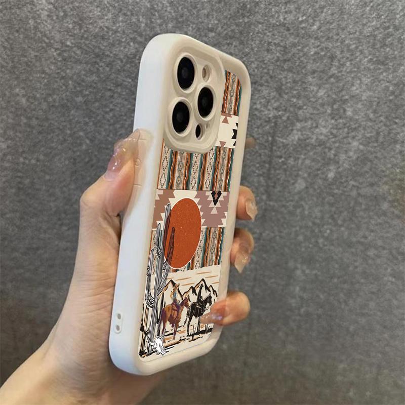 Western Vintage Desert Horse Pattern Case For Samsung Galaxy A06 A26 A36 A33 A25 A16 A34 S25 Ultra S24 FE S23 S22 S21 Plus Cover