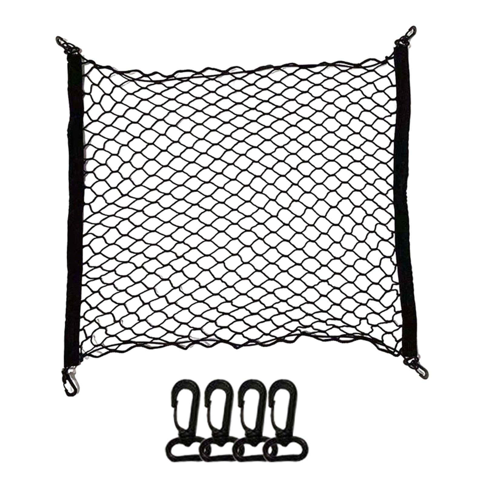 

Trunk Mesh Cargo Net, Elastic Cargo Net for Trucks with Hooks | Car Trunk Please refer to the description
