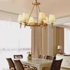 OEING Vintage Farmhouse 10-Light Chandelier with 3-Color LED