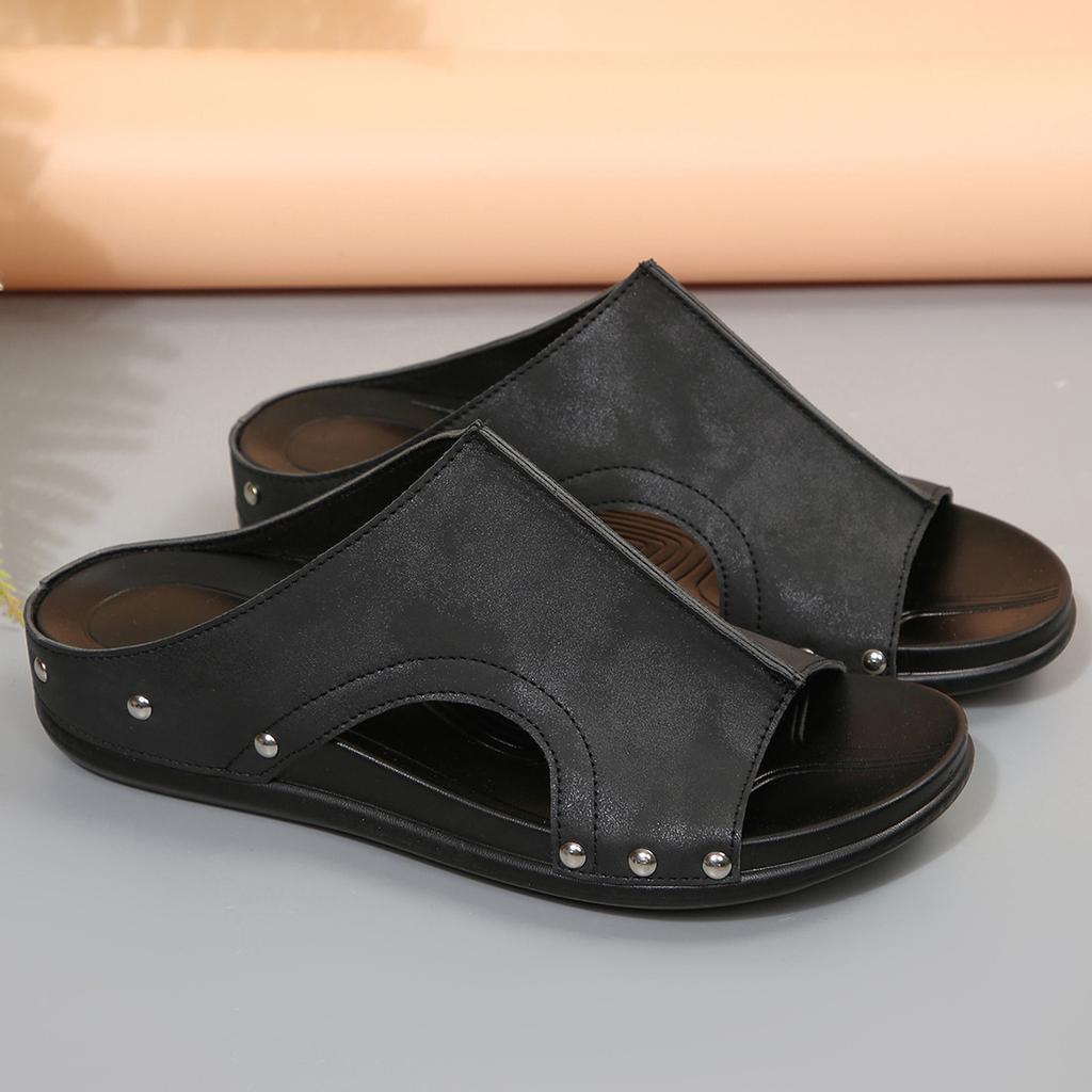 Summer new platform slippers large size casual fish mouth platform slippers shoes