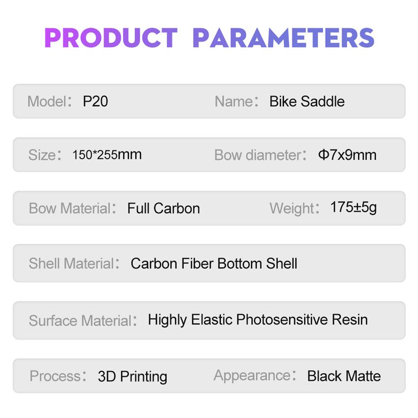 TOSEEK Short Nose 3D Printed Carbon Saddle 7x9mm Carbon Rails Breathable Honeycomb Road MTB Bicycle Seat Ultralight Racing Model