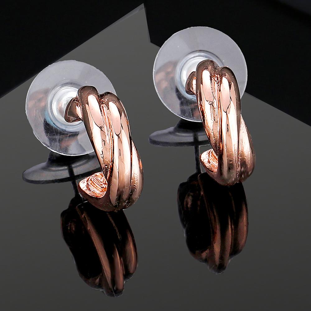 

Серьги-гвоздики Estele с покрытием из розового золота для женщин